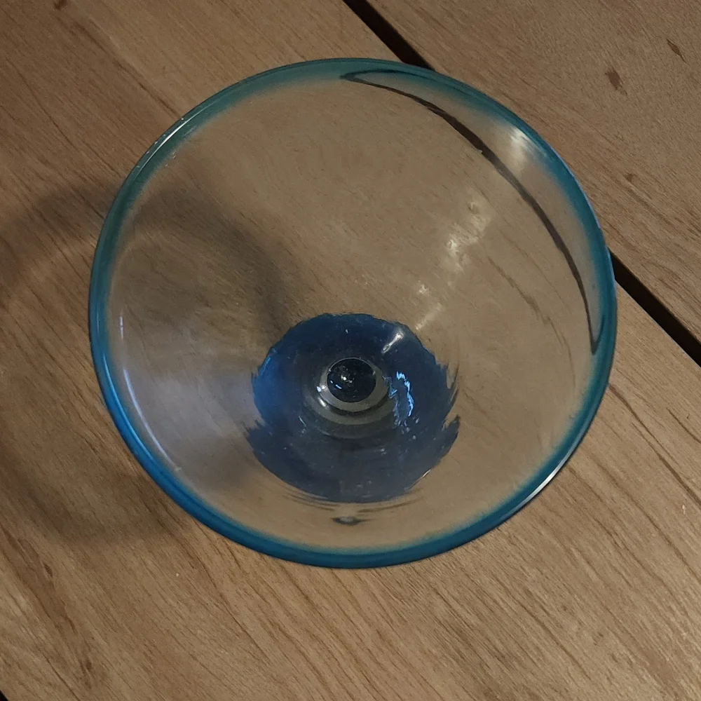 Margarita blue glassware